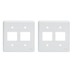 Kit C/2 - Placa Perlex Branca 4X4 (2 Saida+2 Saida) 23Pl22