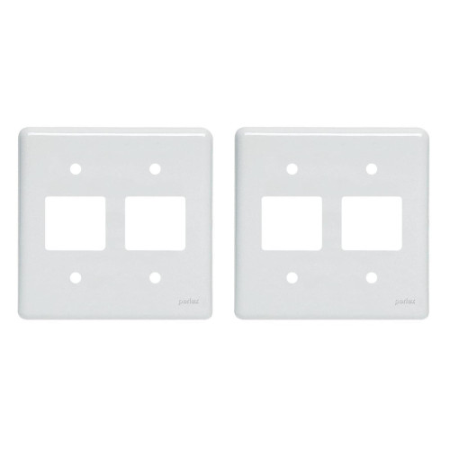 Kit C/2 - Placa Perlex Branca 4X4 (2 Saida+2 Saida) 23Pl22