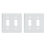 Kit C/2 - Placa Perlex Branca 4X4 (1 Saida+1 Saida) 23Pl11