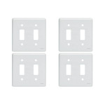 Kit C/4 - Placa Perlex Branca 4X4 (1 Saida+1 Saida) 23Pl11