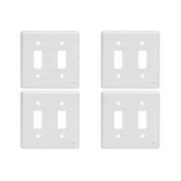 Kit C/4 - Placa Perlex Branca 4X4 (1 Saida+1 Saida) 23Pl11