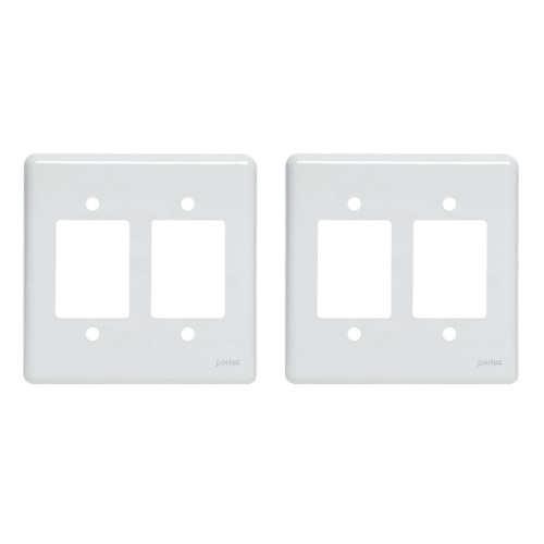 Kit C/2 - Placa Perlex Branca 4X4 (3 Saida+3 Saida) 23Pl33