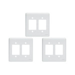 Kit C/3 - Placa Perlex Branca 4X4 (3 Saida+3 Saida) 23Pl33