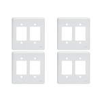 Kit C/4 - Placa Perlex Branca 4X4 (3 Saida+3 Saida) 23Pl33