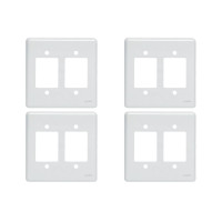 Kit C/4 - Placa Perlex Branca 4X4 (3 Saida+3 Saida) 23Pl33