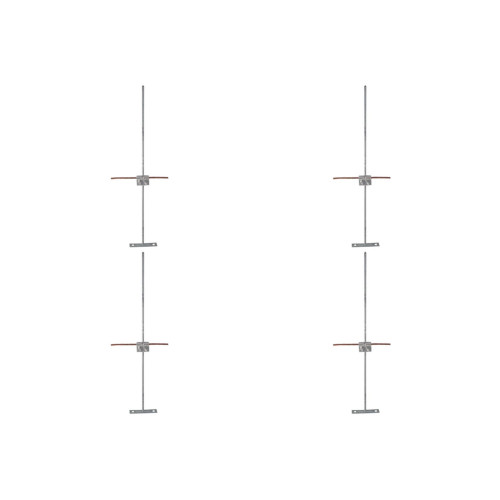 Kit C/4 - Para-Raio Terminal Aereo Fixacao Horizontal Dr-009