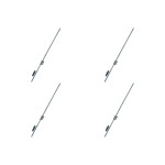 Kit C/4 - Para-Raio Terminal Aereo Com Rosca Soberba+Bucha
