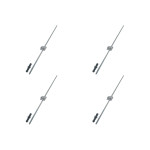 Kit C/4 - Para-Raio Terminal Aereo Com Rosca Soberba+Gram...