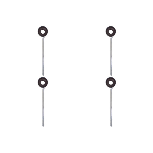 Kit C/4 - Para-Raio Isolador Simples Com Rosca Soberba+Bu...