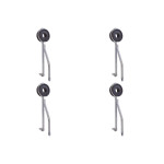 Kit C/4 - Para-Raio Isolador Reforcado Com Rosca Soberba+...