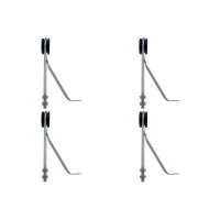 Kit C/4 - Para-Raio Isolador Refrcado Com Rosca Mecanica