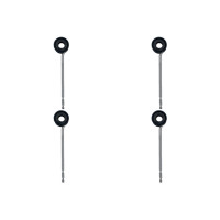 Kit C/4 - Para-Raio Isolador Simples Com Grapa Para Chumbar