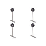 Kit C/4 - Para-Raio Isolador Simples Com Chapa Encosto Dr...