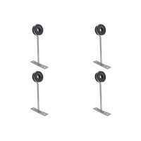 Kit C/4 - Para-Raio Isolador Simples Com Chapa Encosto Dr...