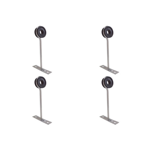 Kit C/4 - Para-Raio Isolador Simples Com Chapa Encosto Dr...