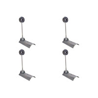 Kit C/4 - Para-Raio Isolador Simples Com Calha Para Telha