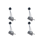 Kit C/4 - Para-Raio Isolador Reforcado Com Calha Para Telha