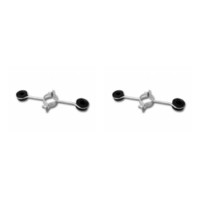 Kit C/2 - Para-Raio Isolador Simples Para Mastro 2''2Desc...