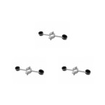 Kit C/3 - Para-Raio Isolador Simples Para Mastro 2''2Desc...