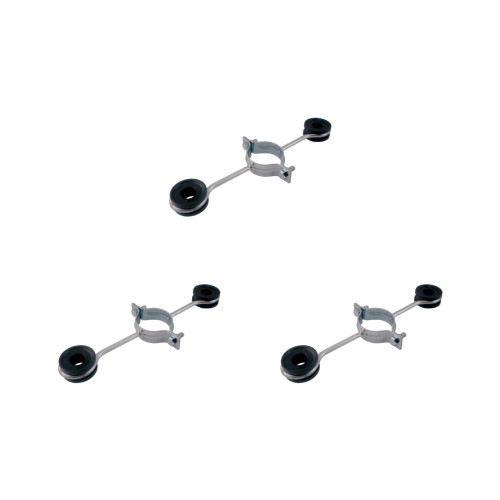 Kit C/3 - Para-Raio Isolador Simples Para Mastro 1.1/2''2...