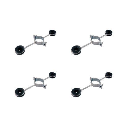 Kit C/4 - Para-Raio Isolador Simples Para Mastro 1.1/2''2...