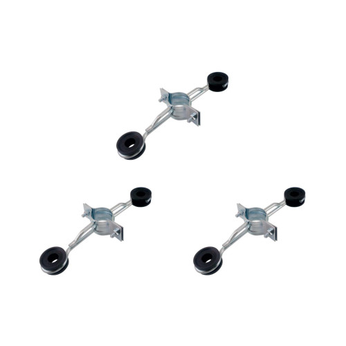 Kit C/3 - Para-Raio Isolador Refrcado Para Mastro 1.1/2''...