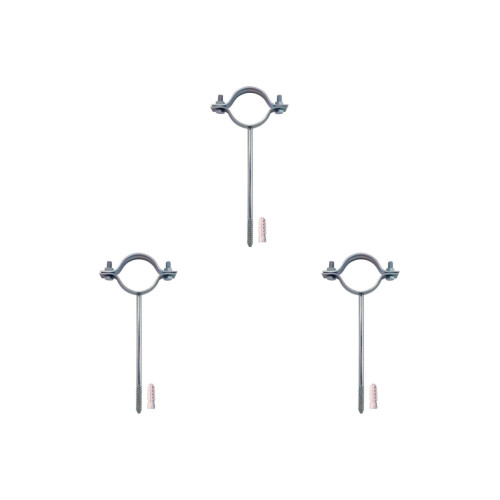 Kit C/3 - Para-Raio Suporte Para Tubo Protecao 2''Rosca S...