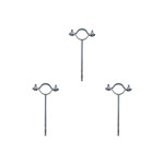 Kit C/3 - Para-Raio Suporte Para Tubo Protecao 2''Para Ch...
