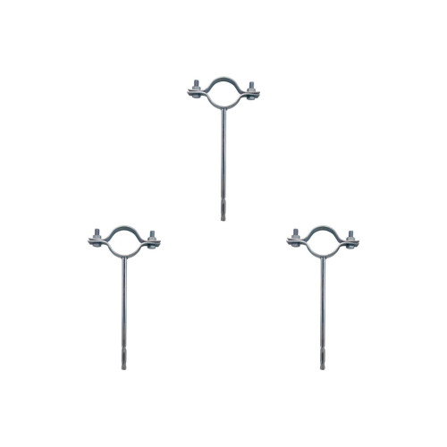 Kit C/3 - Para-Raio Suporte Para Tubo Protecao 2''Para Ch...