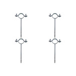 Kit C/4 - Para-Raio Suporte Para Tubo Protecao 2''Para Ch...
