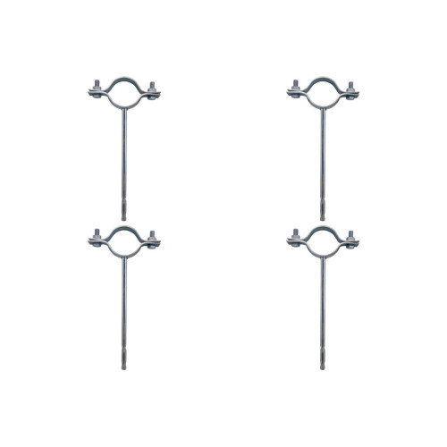 Kit C/4 - Para-Raio Suporte Para Tubo Protecao 2''Para Ch...