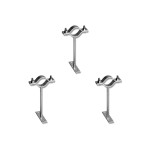 Kit C/3 - Para-Raio Suporte Para Tubo Protecao 2''Chapa E...