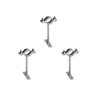 Kit C/3 - Para-Raio Suporte Para Tubo Protecao 2''Chapa E...