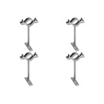 Kit C/4 - Para-Raio Suporte Para Tubo Protecao 2''Chapa E...