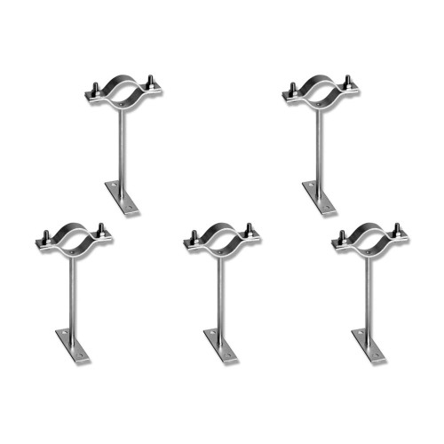 Kit C/5 - Para-Raio Suporte Para Tubo Protecao 2''Chapa E...