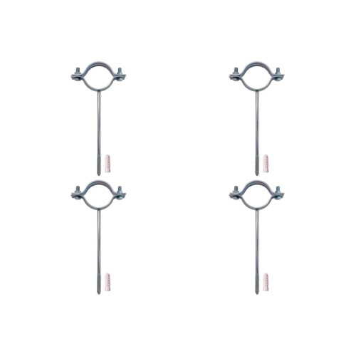 Kit C/4 - Para-Raio Suporte Para Tubo Protecao 1.1/2''Ros...