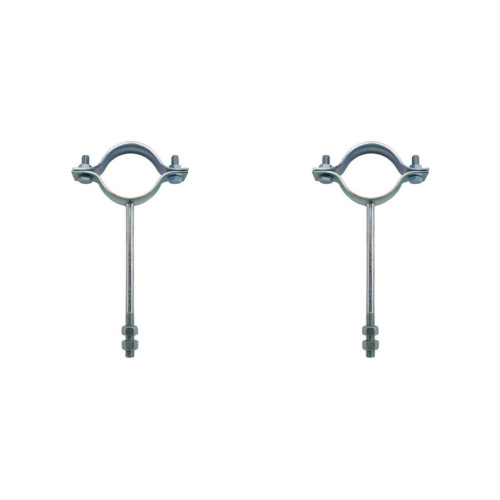 Kit C/2 - Para-Raio Suporte Para Tubo Protecao 1.1/2''Ros...