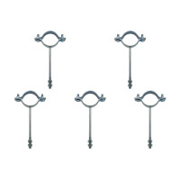 Kit C/5 - Para-Raio Suporte Para Tubo Protecao 1.1/2''Ros...