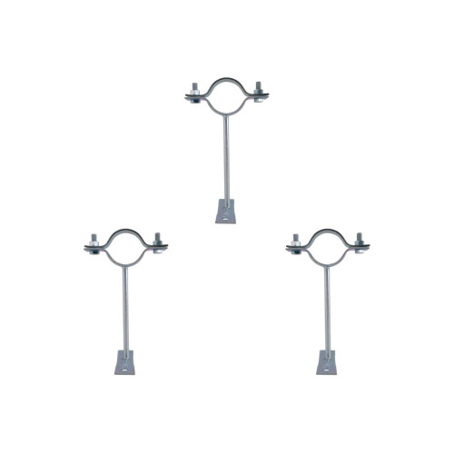 Kit C/3 - Para-Raio Suporte Para Tubo Protecao 1.1/2''Cha...