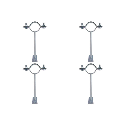 Kit C/4 - Para-Raio Suporte Para Tubo Protecao 1.1/2''Cha...