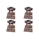 Kit C/4 - Para-Raio Base Para Mastro 1.1/2'' A Fogo