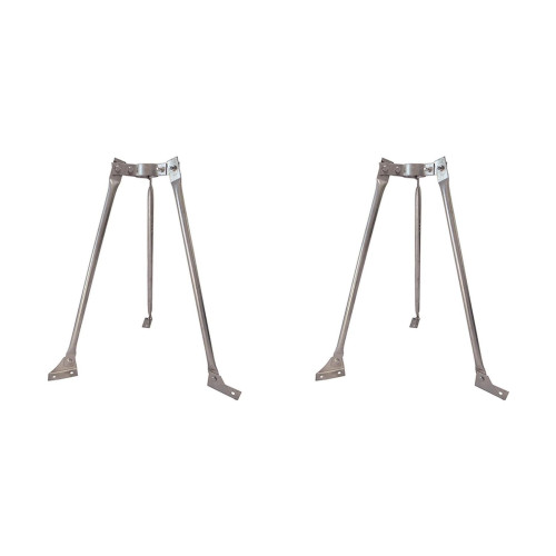 Kit C/2 - Para-Raio Contravento Com Tubo Mastro 2'' Dr-071