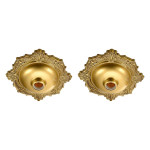 Kit C/2 - Plafonier Pvc Pavilonis Bvc Bronze Decorativo 8...