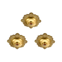 Kit C/3 - Plafonier Pvc Pavilonis Bvc Bronze Decorativo 8...