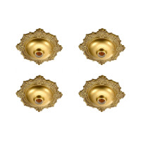 Kit C/4 - Plafonier Pvc Pavilonis Bvc Bronze Decorativo 8...