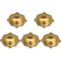 Kit C/5 - Plafonier Pvc Pavilonis Bvc Bronze Decorativo 8...
