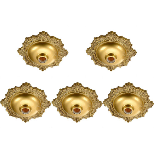 Kit C/5 - Plafonier Pvc Pavilonis Bvc Bronze Decorativo 8...
