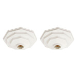 Kit C/2 - Plafonier Pvc Pavilonis 910 Branco Sextavado So...