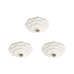 Kit C/3 - Plafonier Pvc Pavilonis 910 Branco Sextavado So...