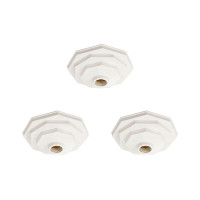 Kit C/3 - Plafonier Pvc Pavilonis 910 Branco Sextavado So...